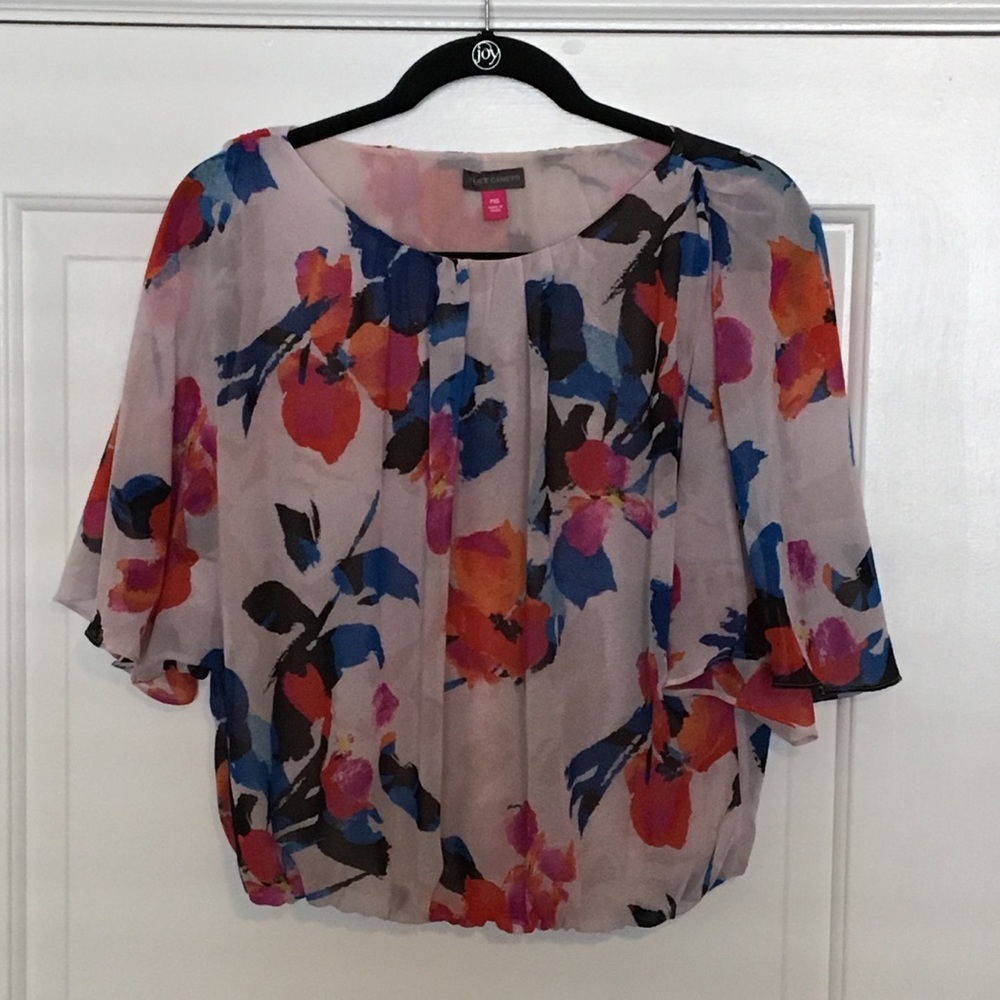Vince Camuto Batwing Floral Top